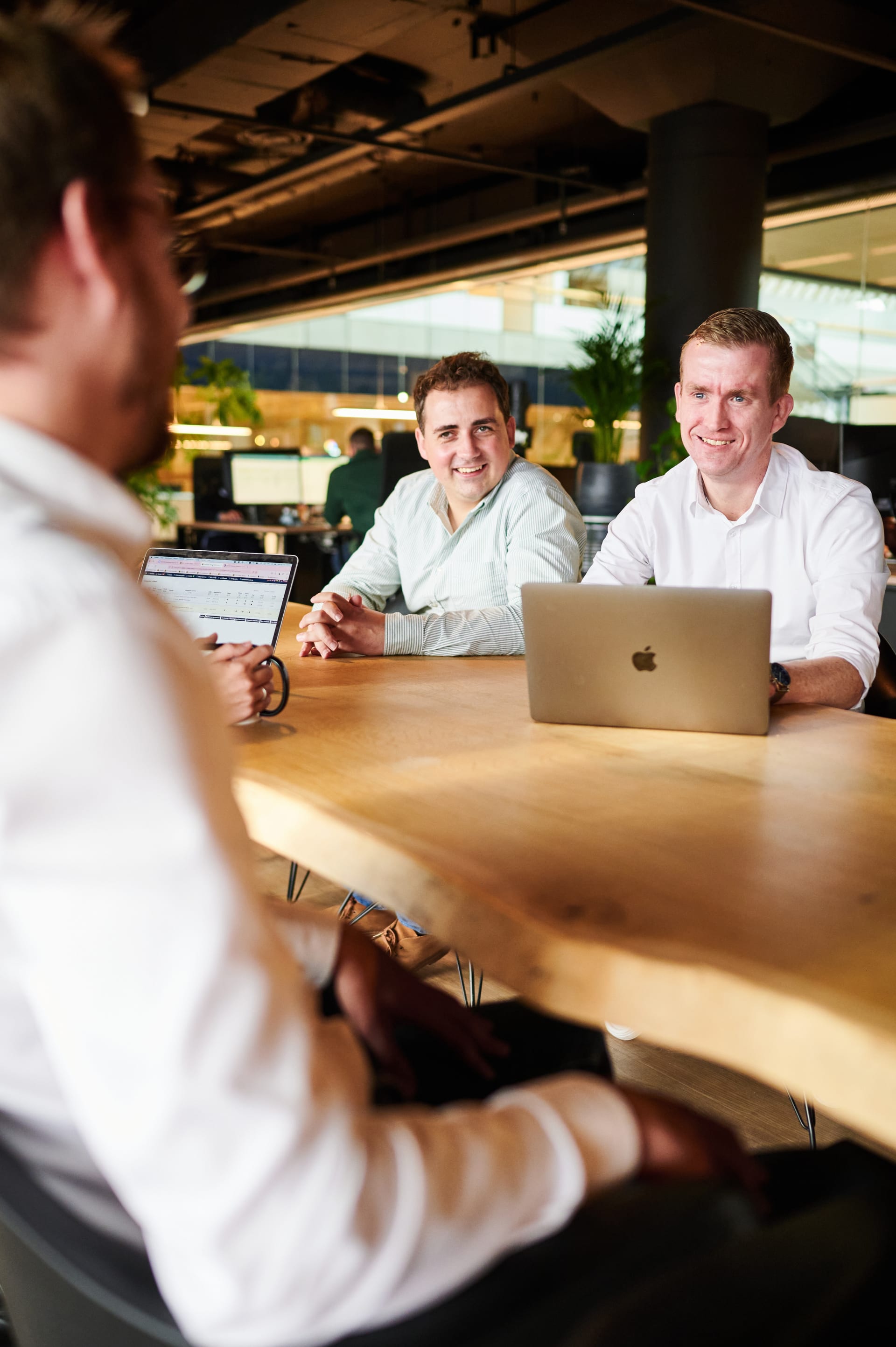 3 Co-workers from Global-Tickets in the Office for Jobs in Groningen