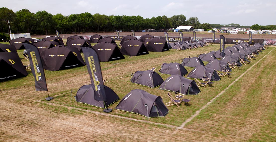 Glamping tents of Global-Tickets