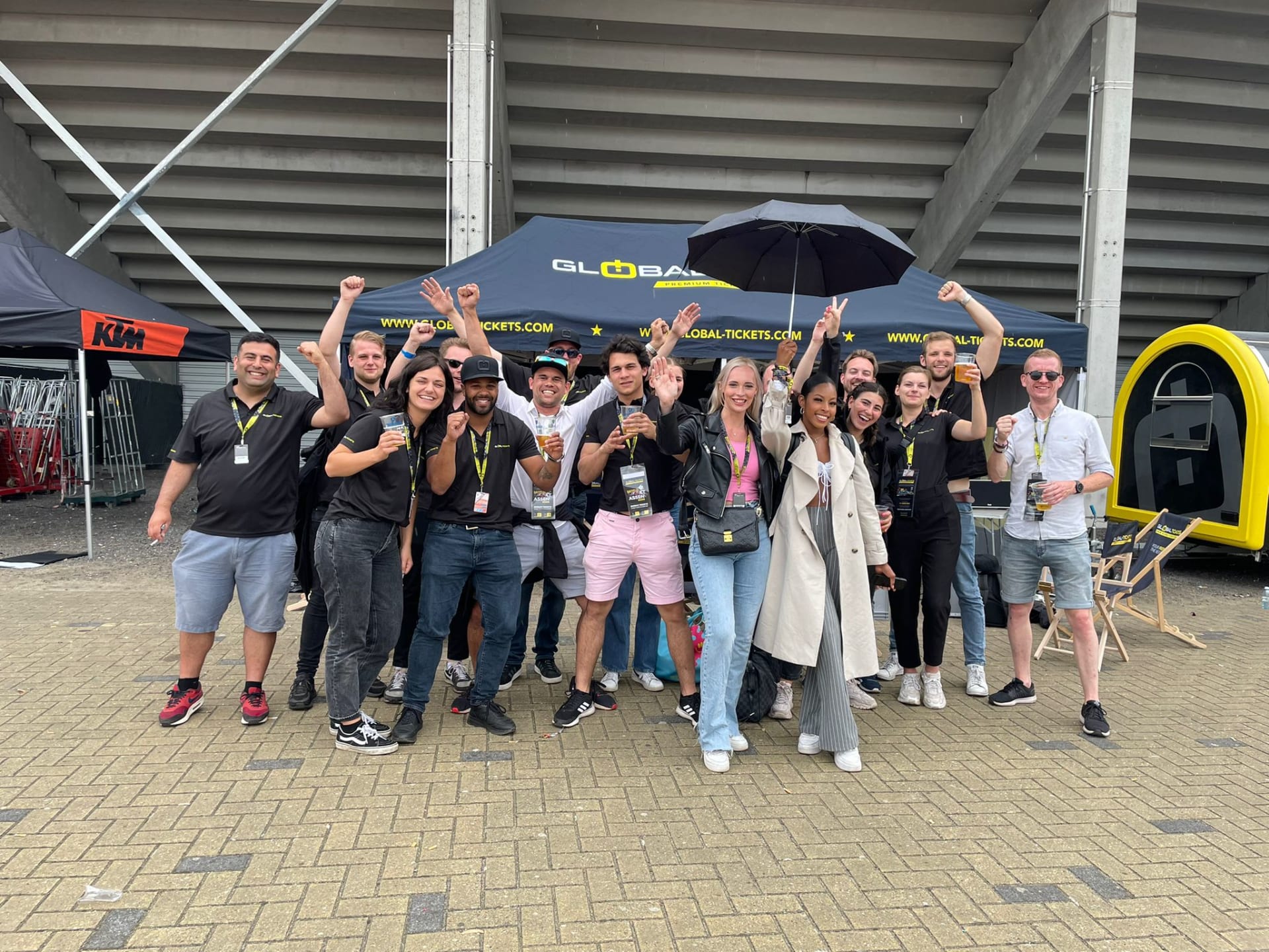 Global-Tickets Team beim MotoGP Assen