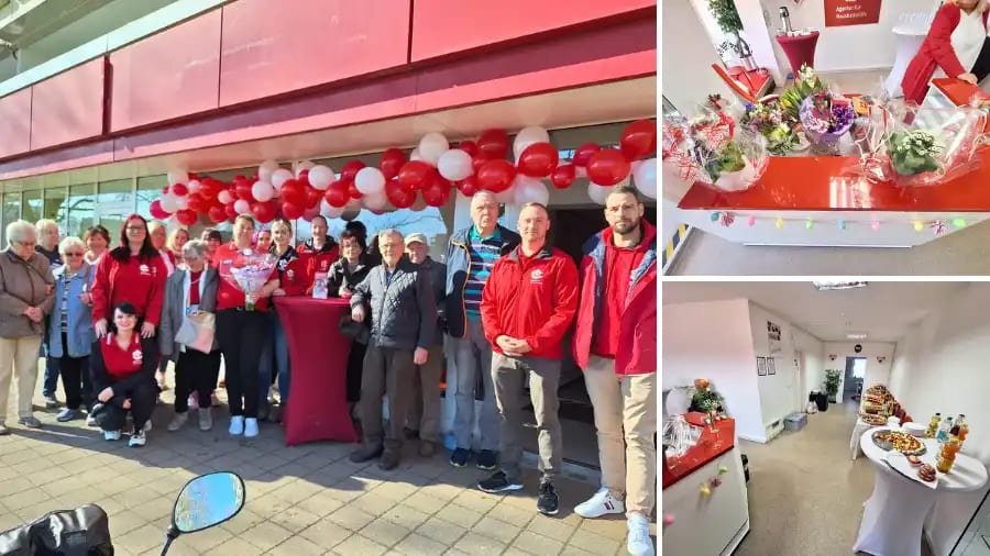 Photos of office opening Gera-Süd