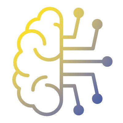 Ein GIF eines Gehirns, das in Linien übergeht.