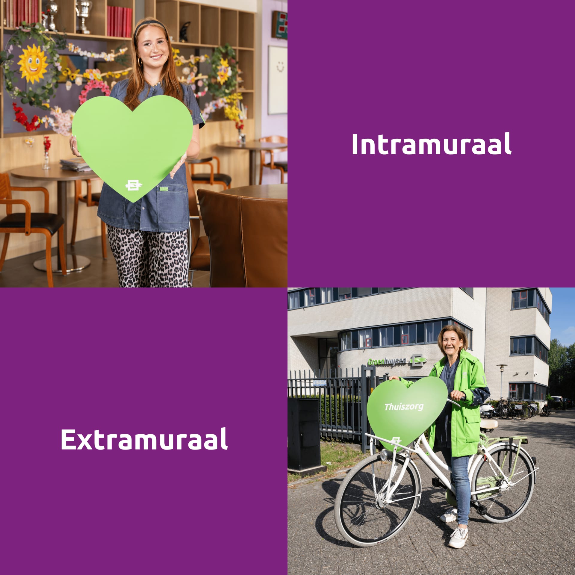 Intramuraal werken of Extramuraal werken bij Groenhuysen