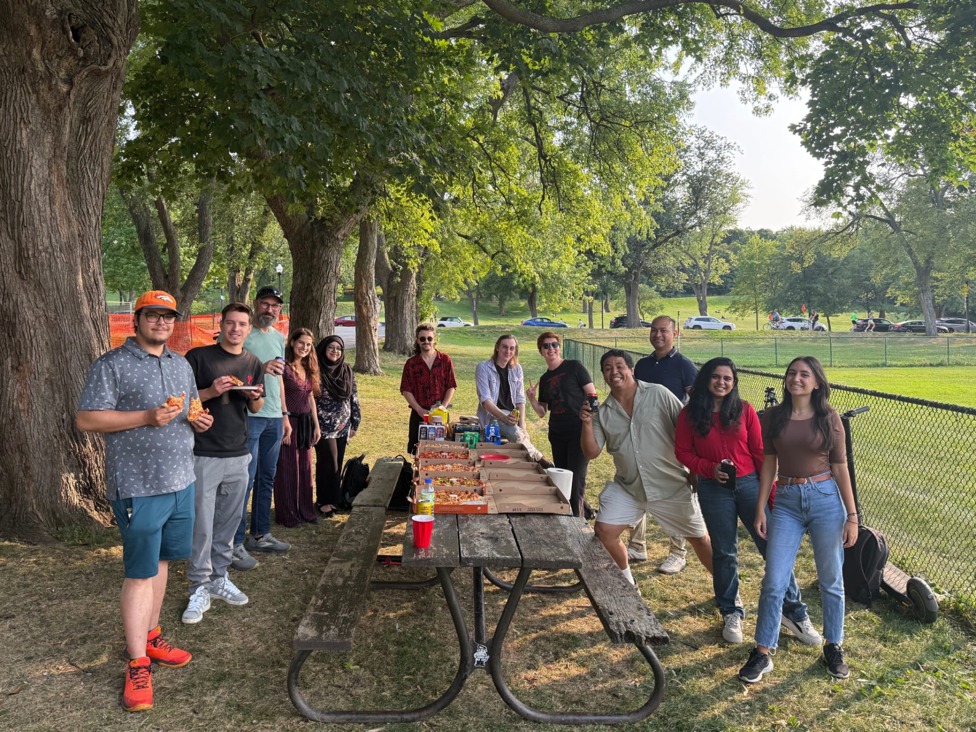 Photo barbecue en équipe