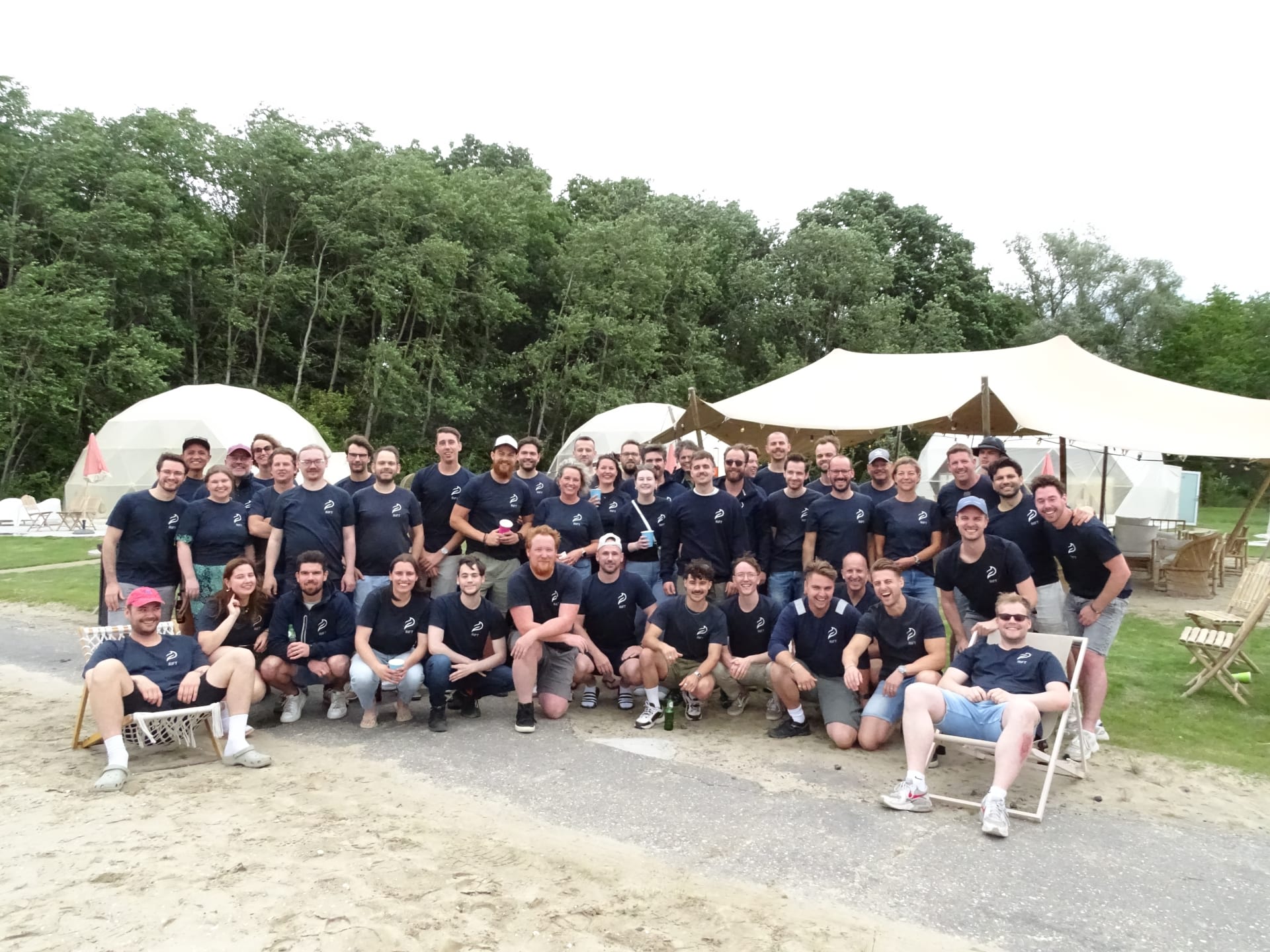 This photo shows the full RIFT team enjoying RIFT on the ROAD 2025