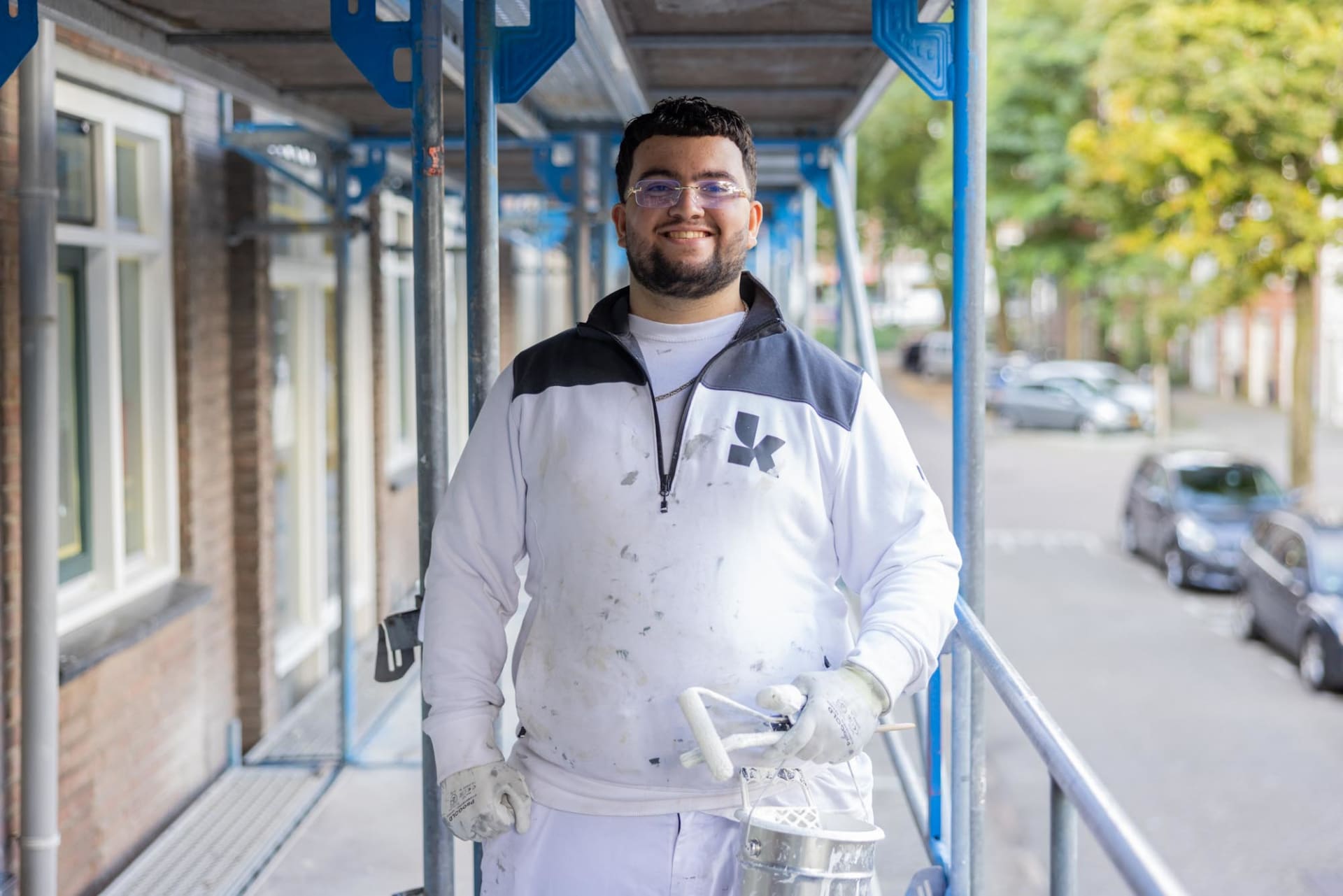 Kantoorpersoneel in actie