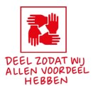 Deel zodat wij allen voordeel hebben