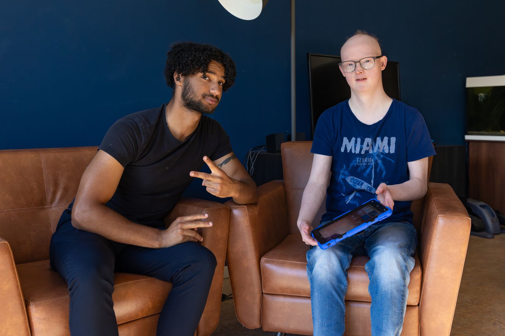 begeleider en cliënt