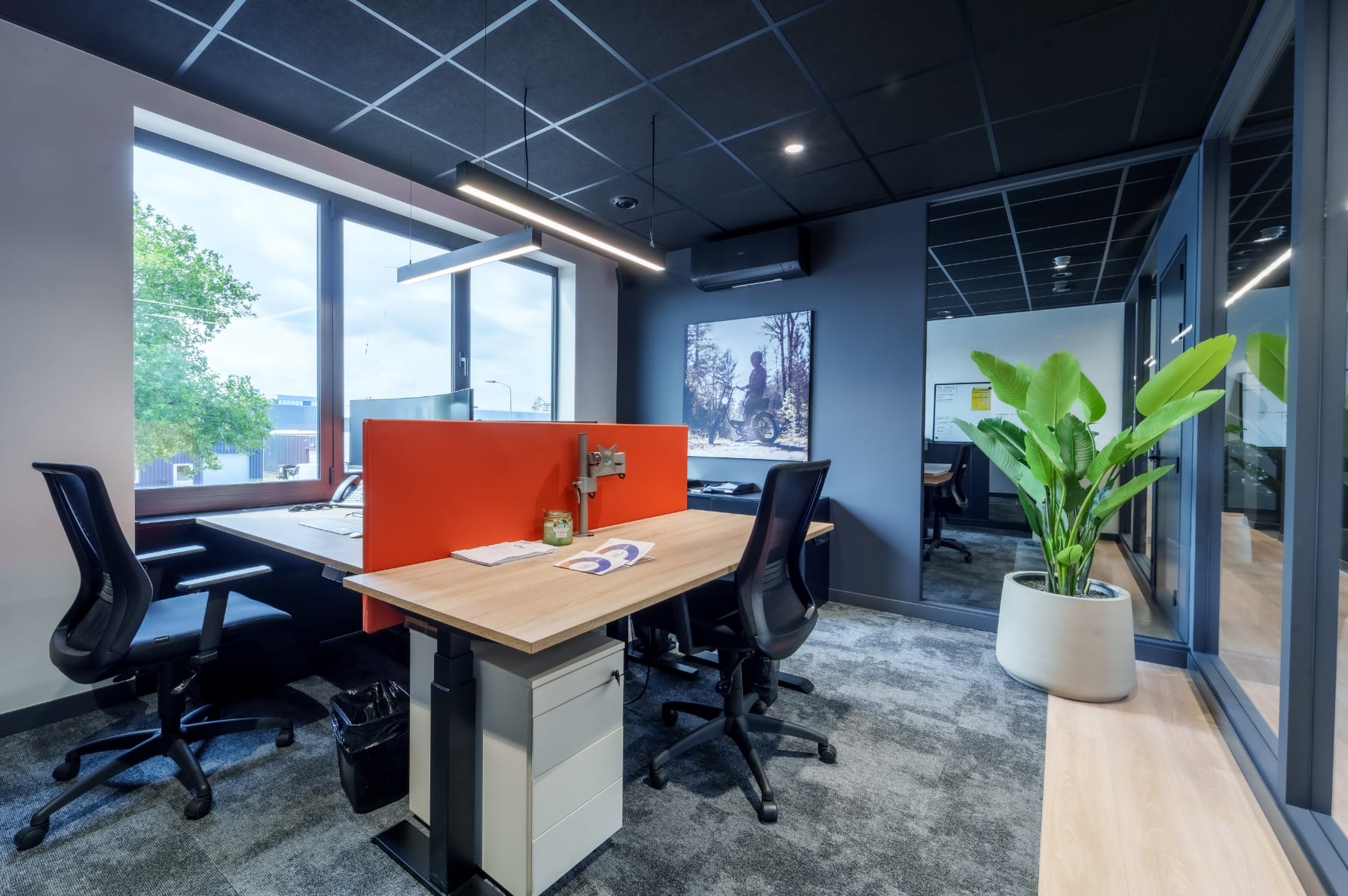 Goed verzorgde werkplekken bij La Souris hoofdkantoor in Doetinchem