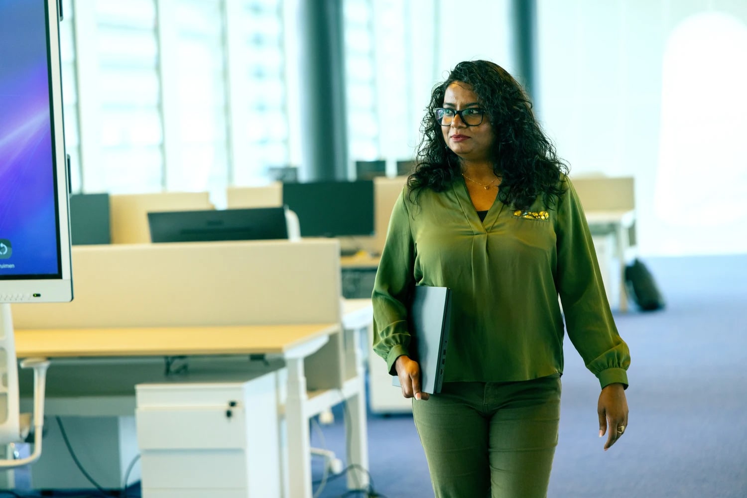 Lopen over de werkvloer