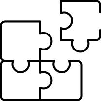 Icon of puzzle pieces