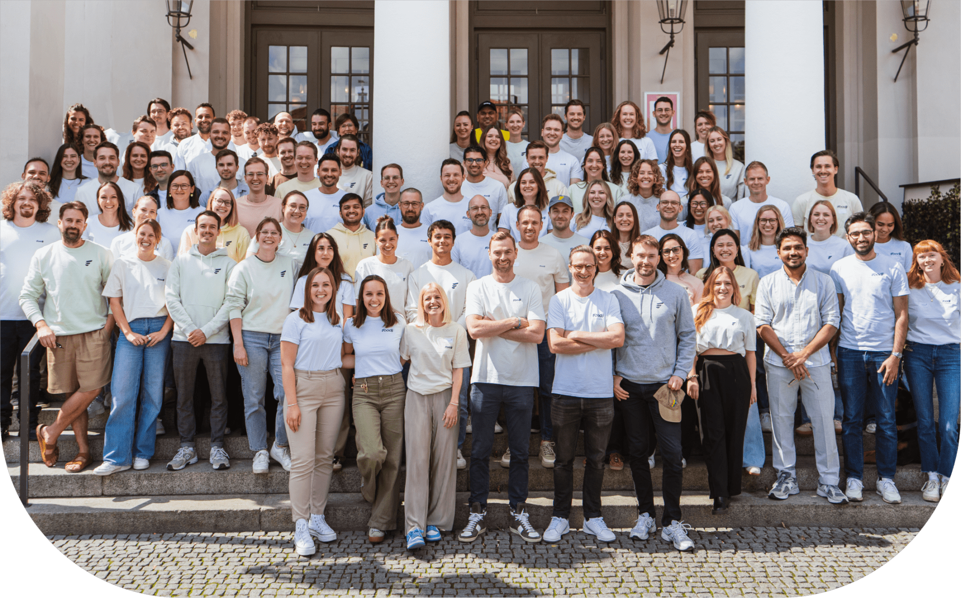 Teamfoto während der Karriere Tage