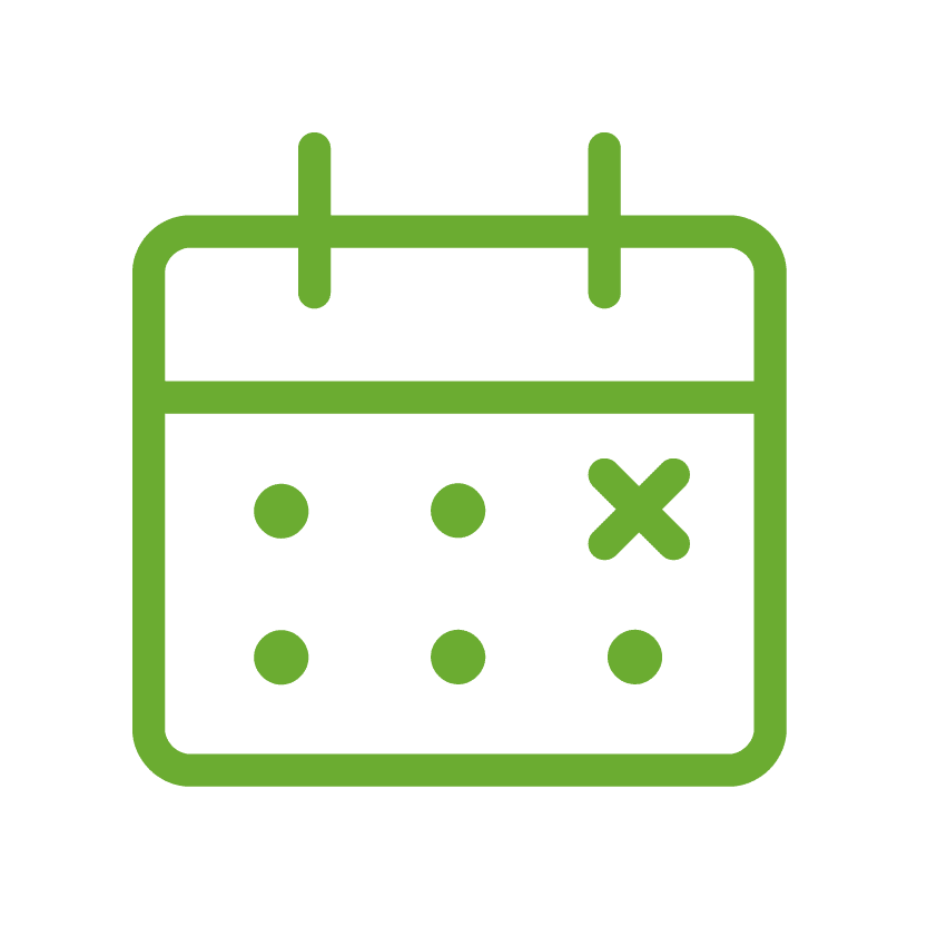 Symbol eines Kalenders.