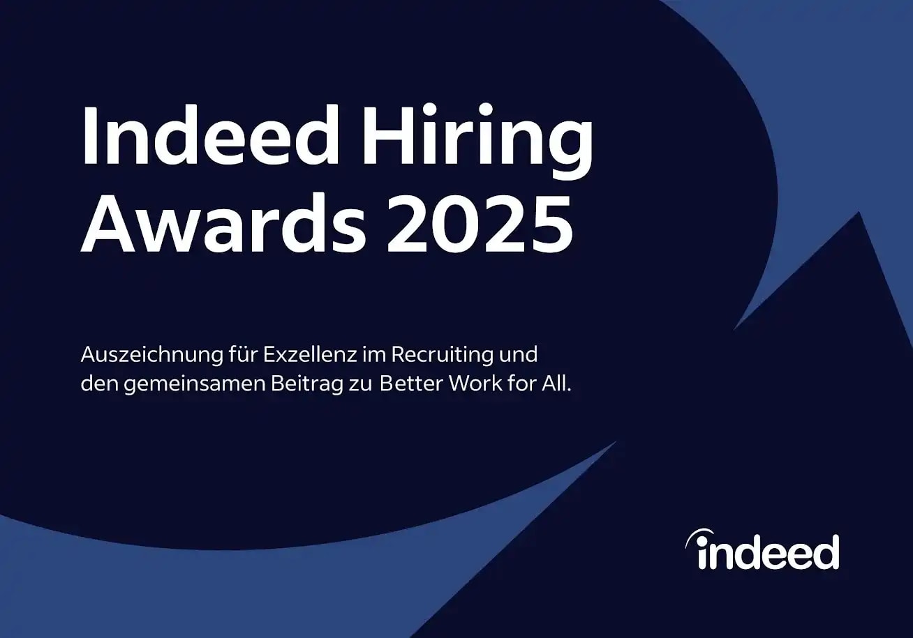 Auszeichnung Indeed Hiring Award 2025