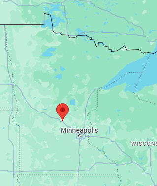 Pin of St. Cloud on Minnesota Map