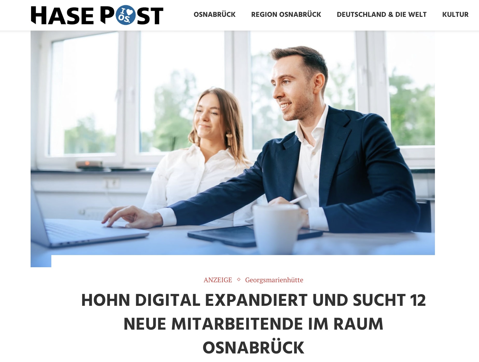 Medienbericht Hasepost Hohn