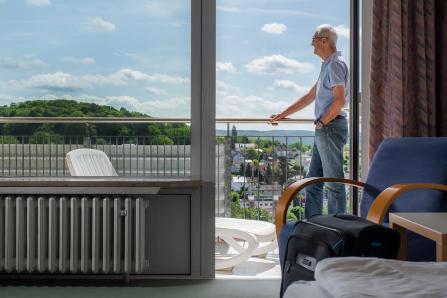 Blick aus einem Patientenzimmer