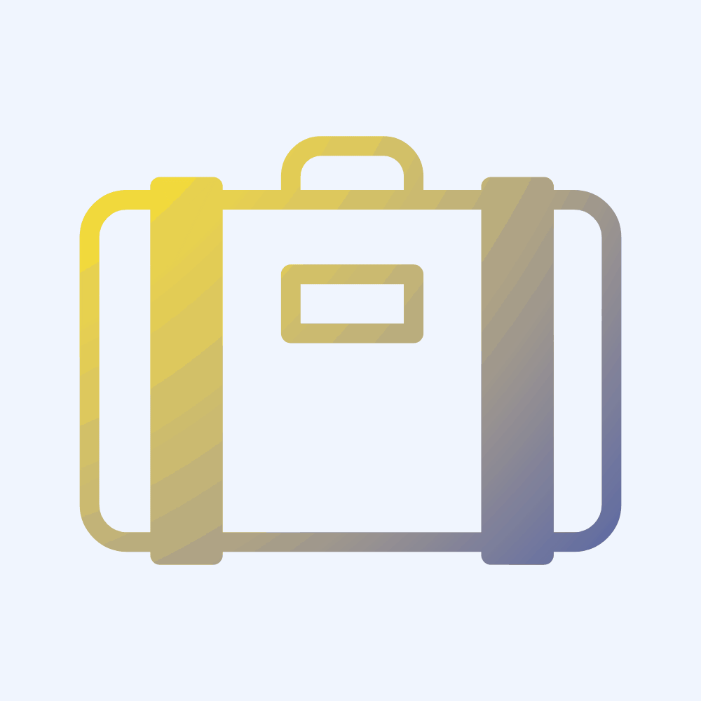 Ein GIF eines sich bewegenden Koffers, repräsentativ für ausreichend Urlaubstage.