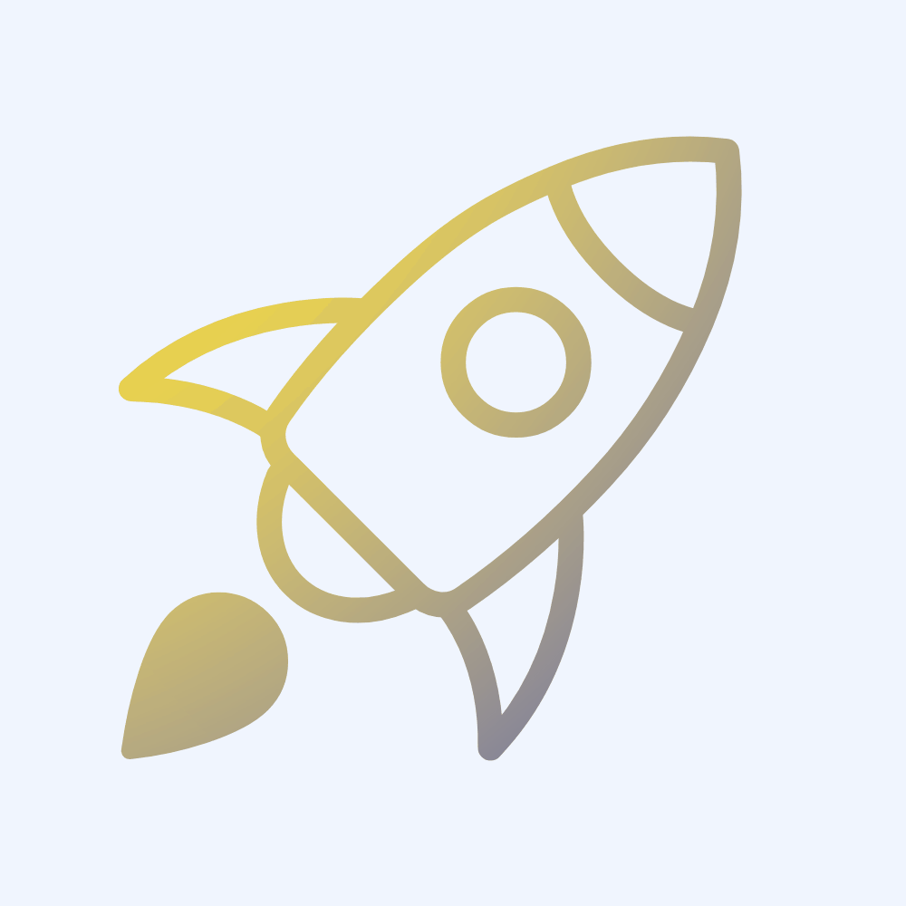 Ein GIF einer startenden Rakete, repräsentativ für spannende Aufgaben.