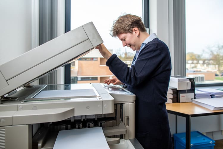 Aan het printen