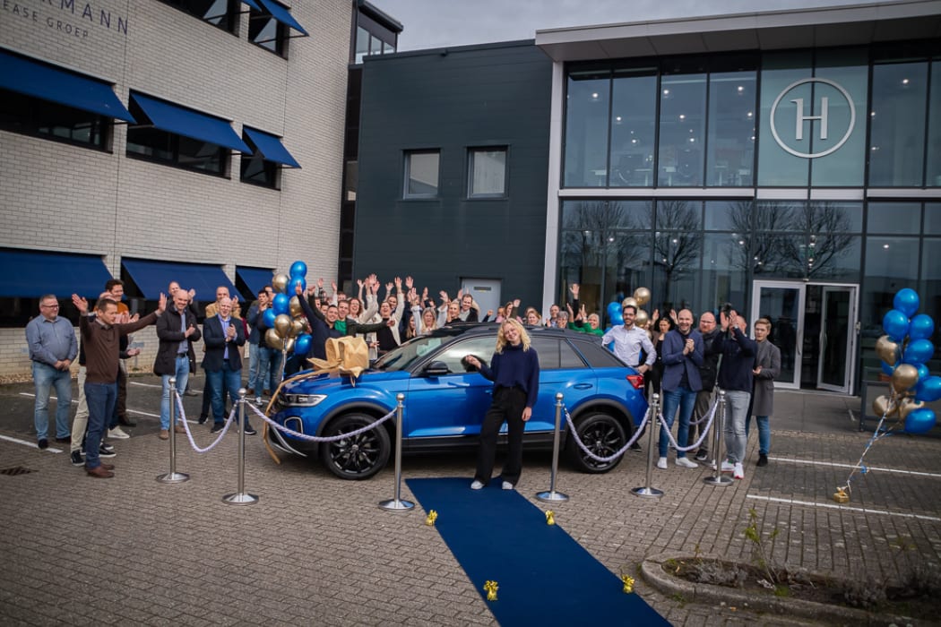 Medewerkers Hiltermann Lease met Xandra Velzeboer