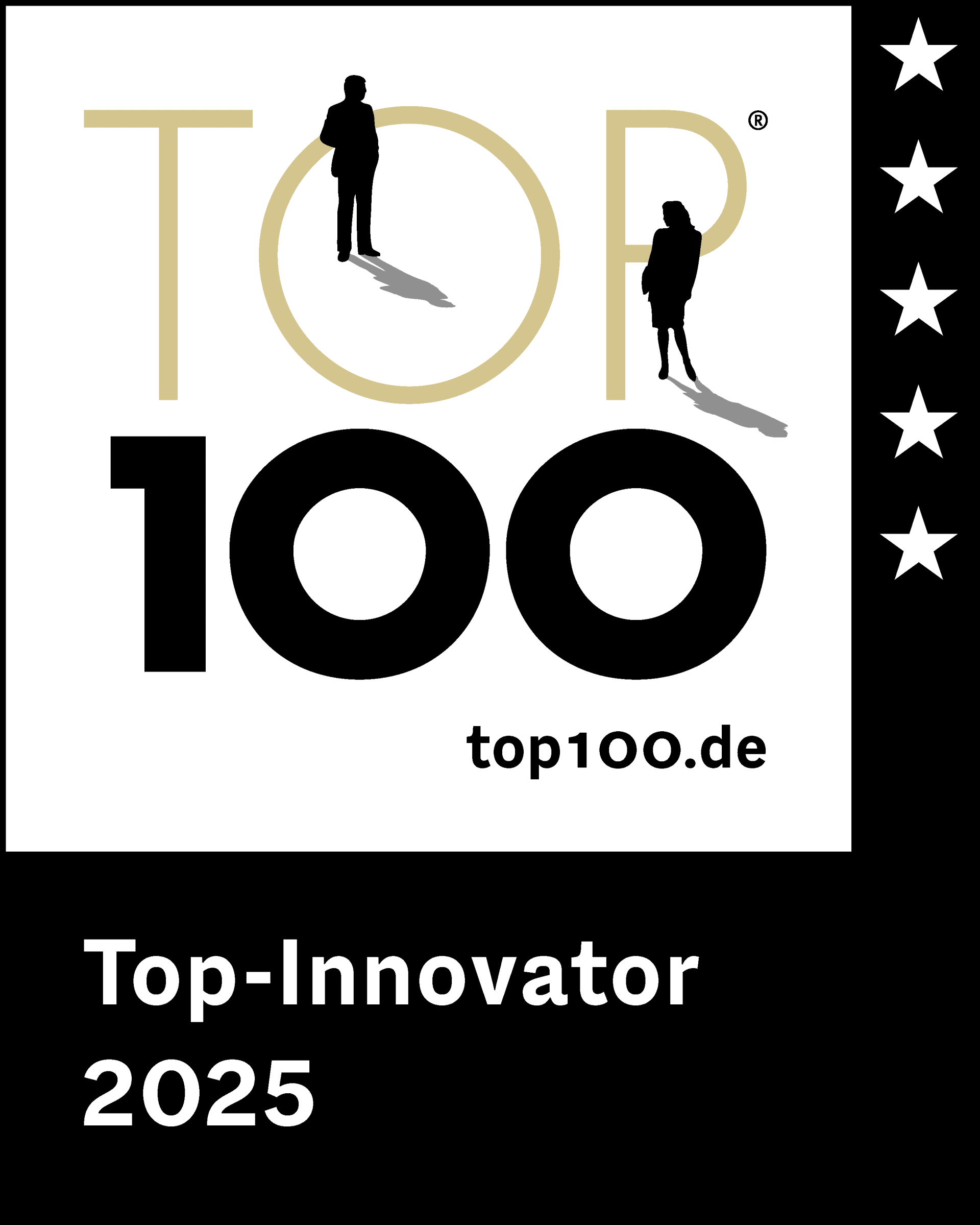Auszeichnungssiegel Top 100 Innovator 2025