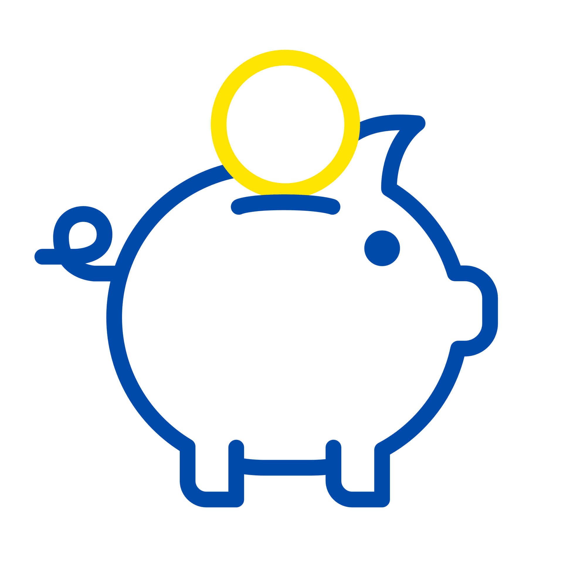 Sparschwein-Symbol – betriebliche Altersvorsorge und weitere Sparvorteile.