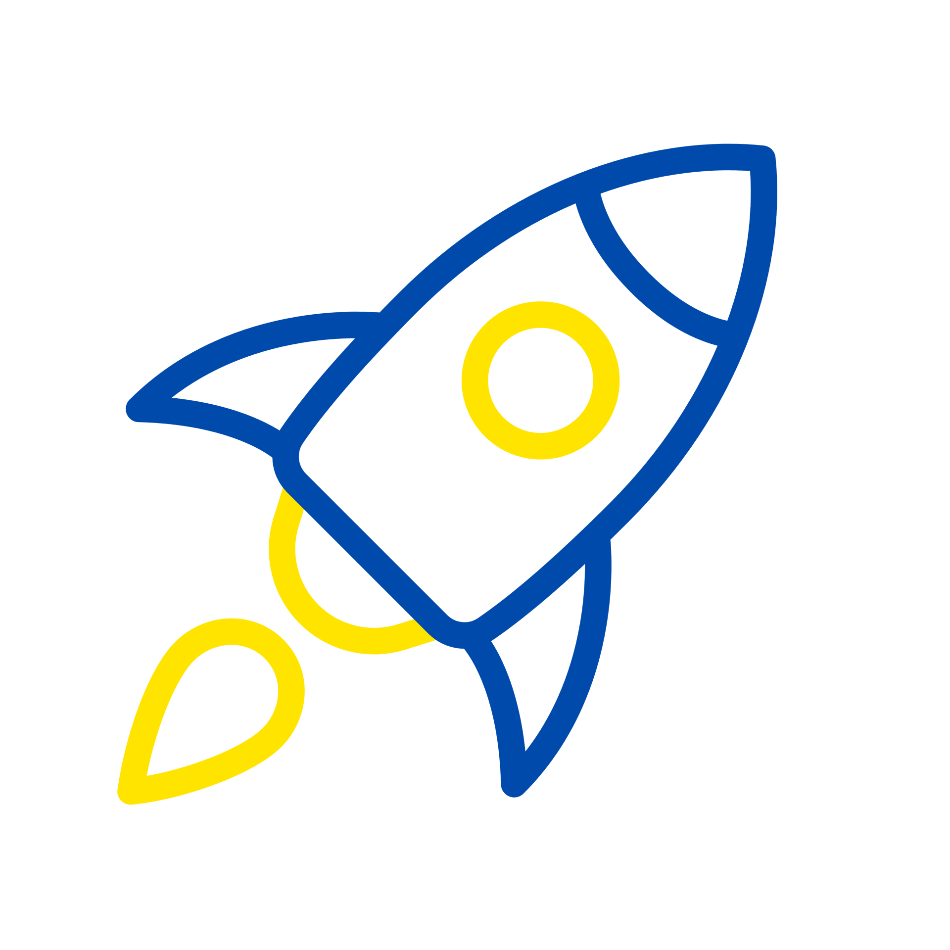 Raketen-Icon – Raum für innovative Ideen und schnelle berufliche Entwicklung.