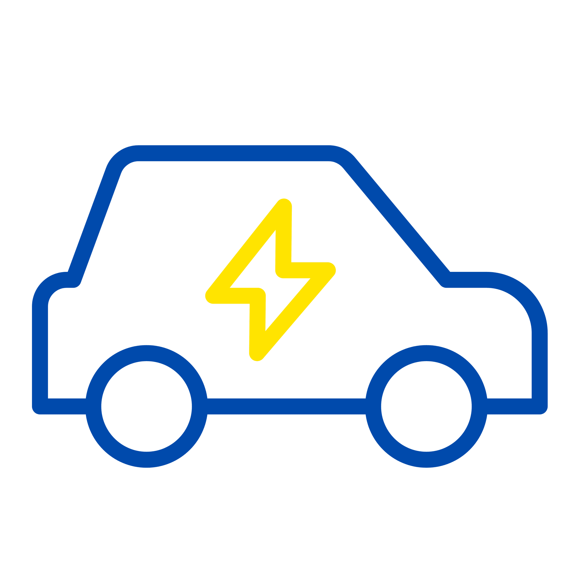 Symbol eines Elektroautos – großes E-Auto- und Wallboxen-Angebot für Mitarbeitende.