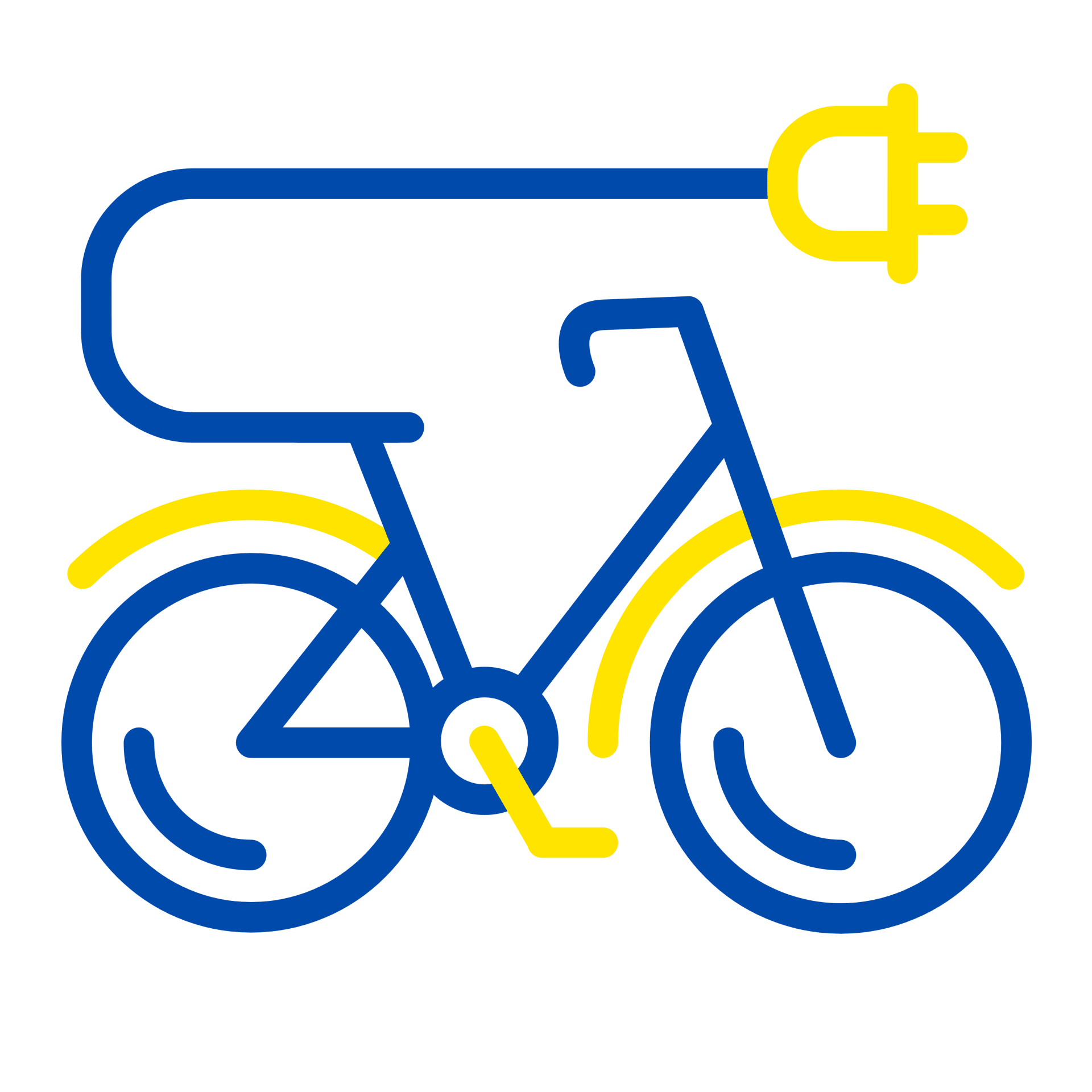 E-Bike-Icon – nachhaltige Mobilität durch E-Dienstrad.