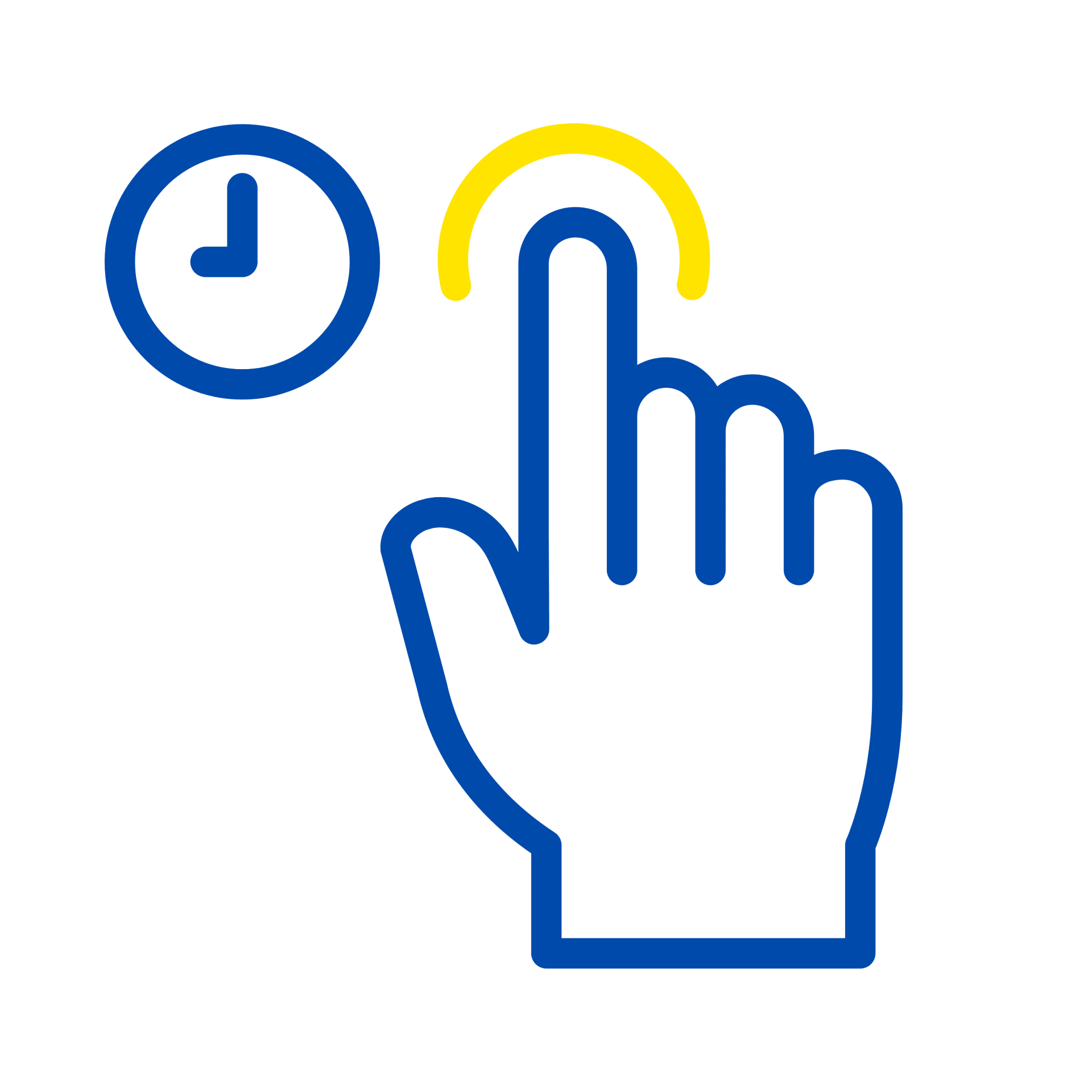 Touchscreen-Symbol – moderne digitale Arbeitsmittel für flexibles und mobiles Arbeiten.
