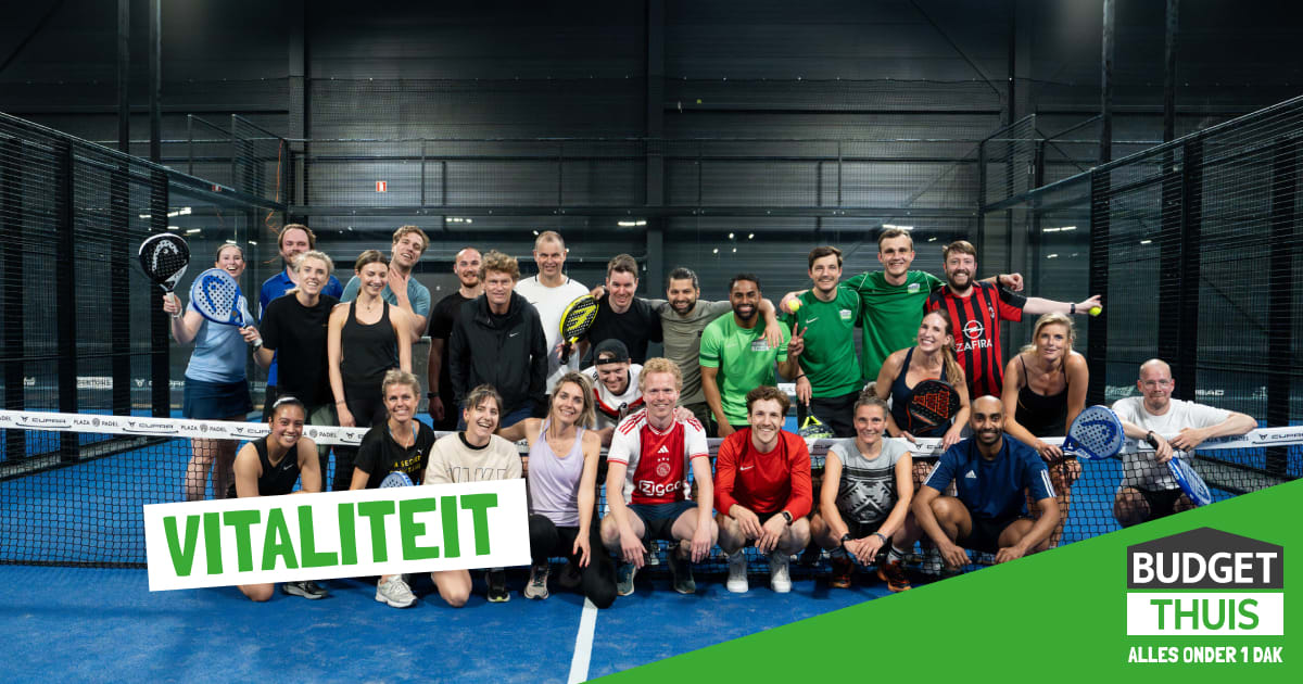 Groepsfoto na het Padeltoernooi