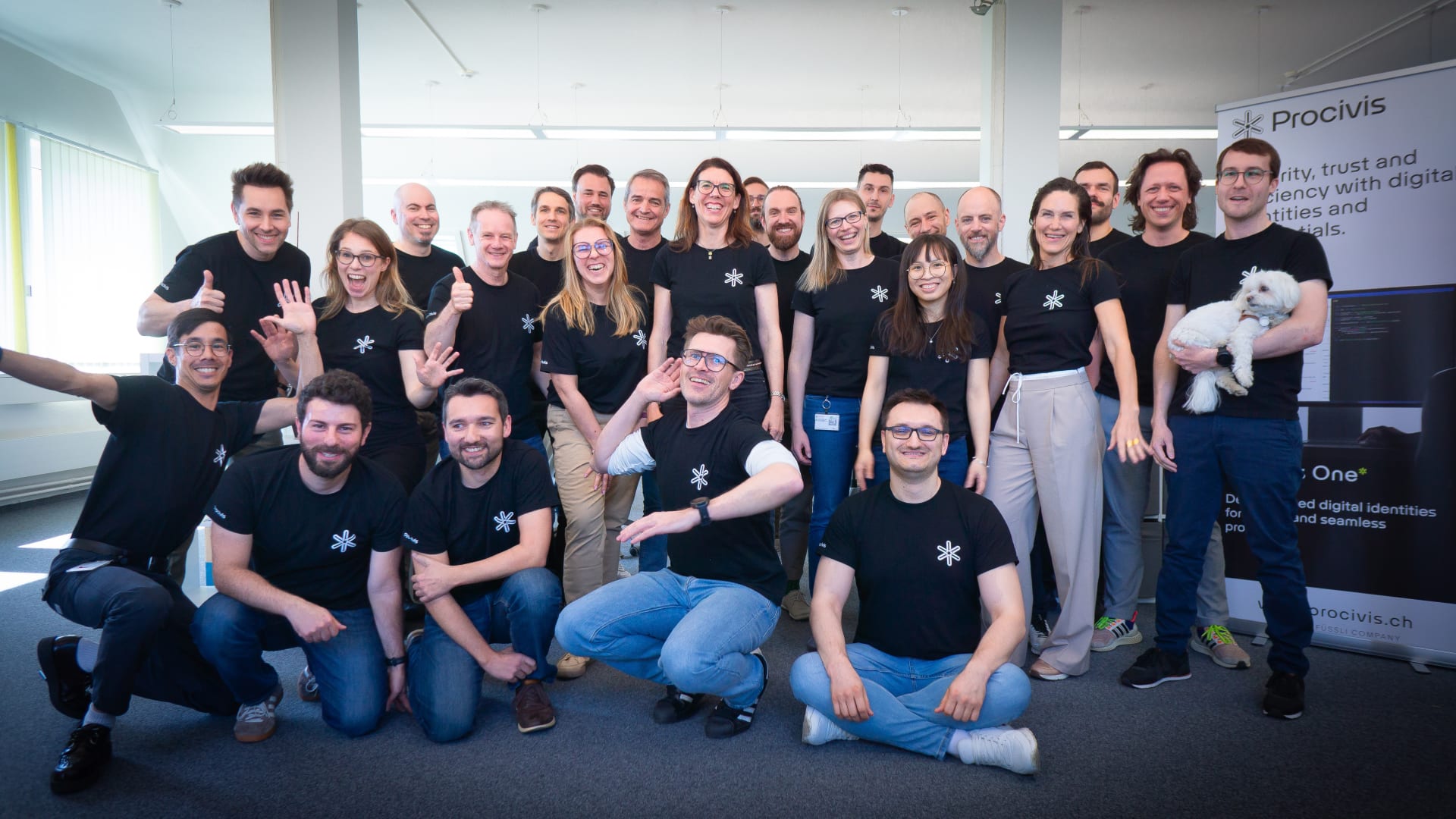 Group Picture with Procivis Thirts