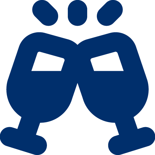 Icon Gläser anstoßend