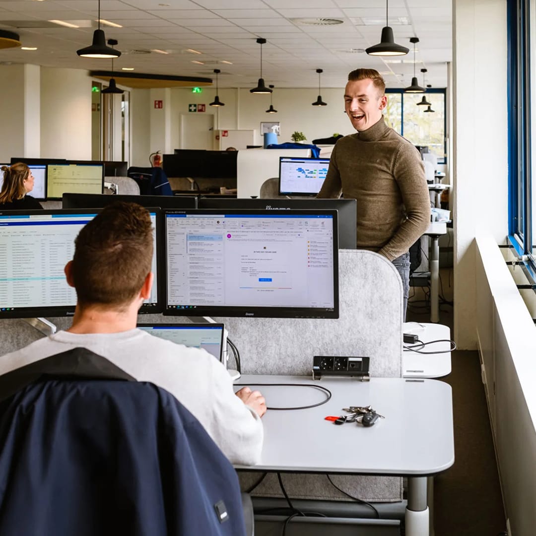 Ook onder collega's mag er gelachen worden