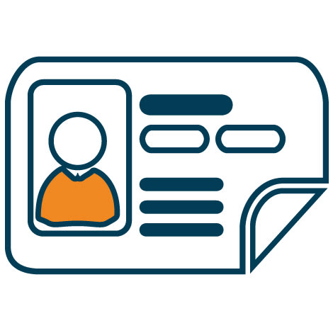 Personalisierte Fahrkarte Icon