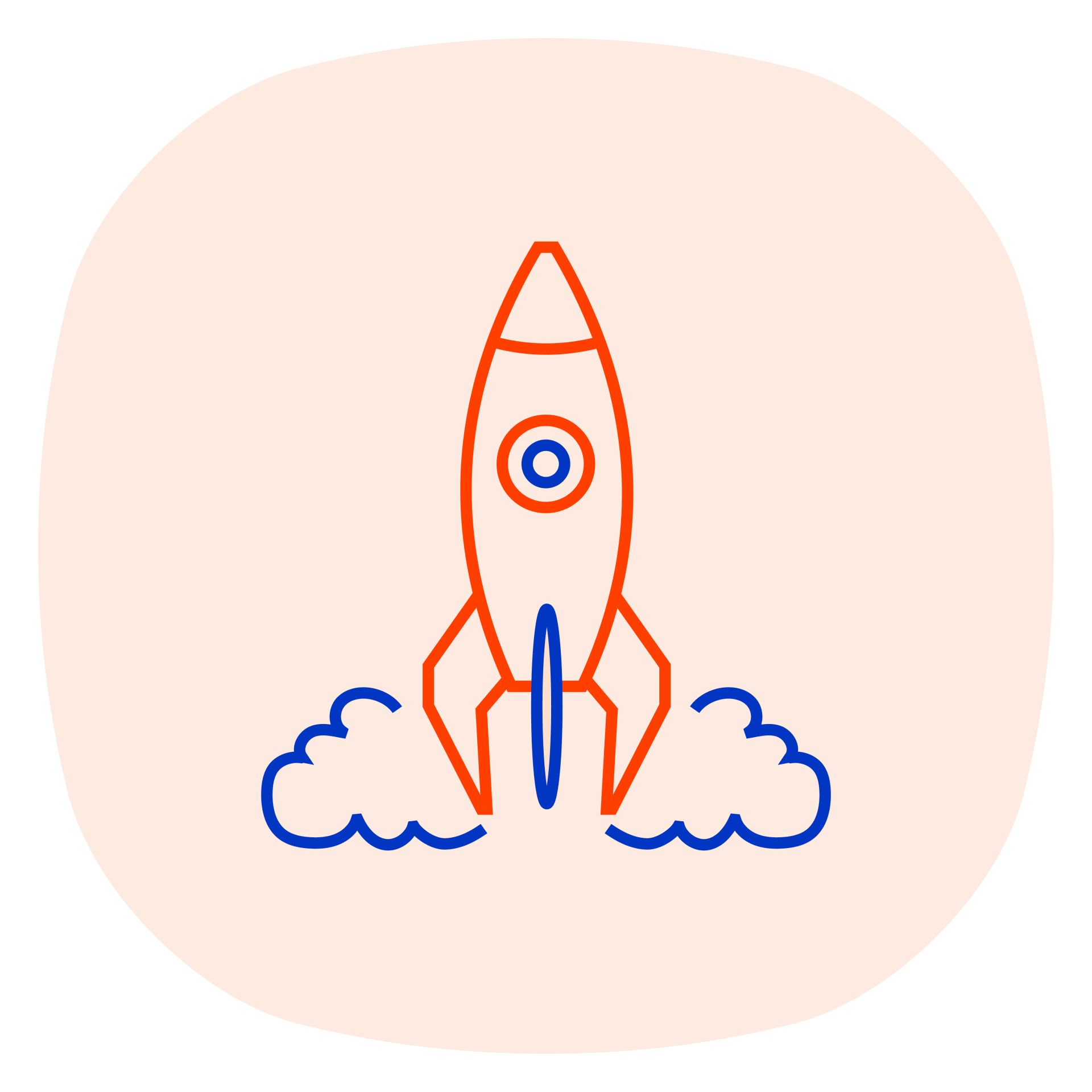Illustration of a rocket