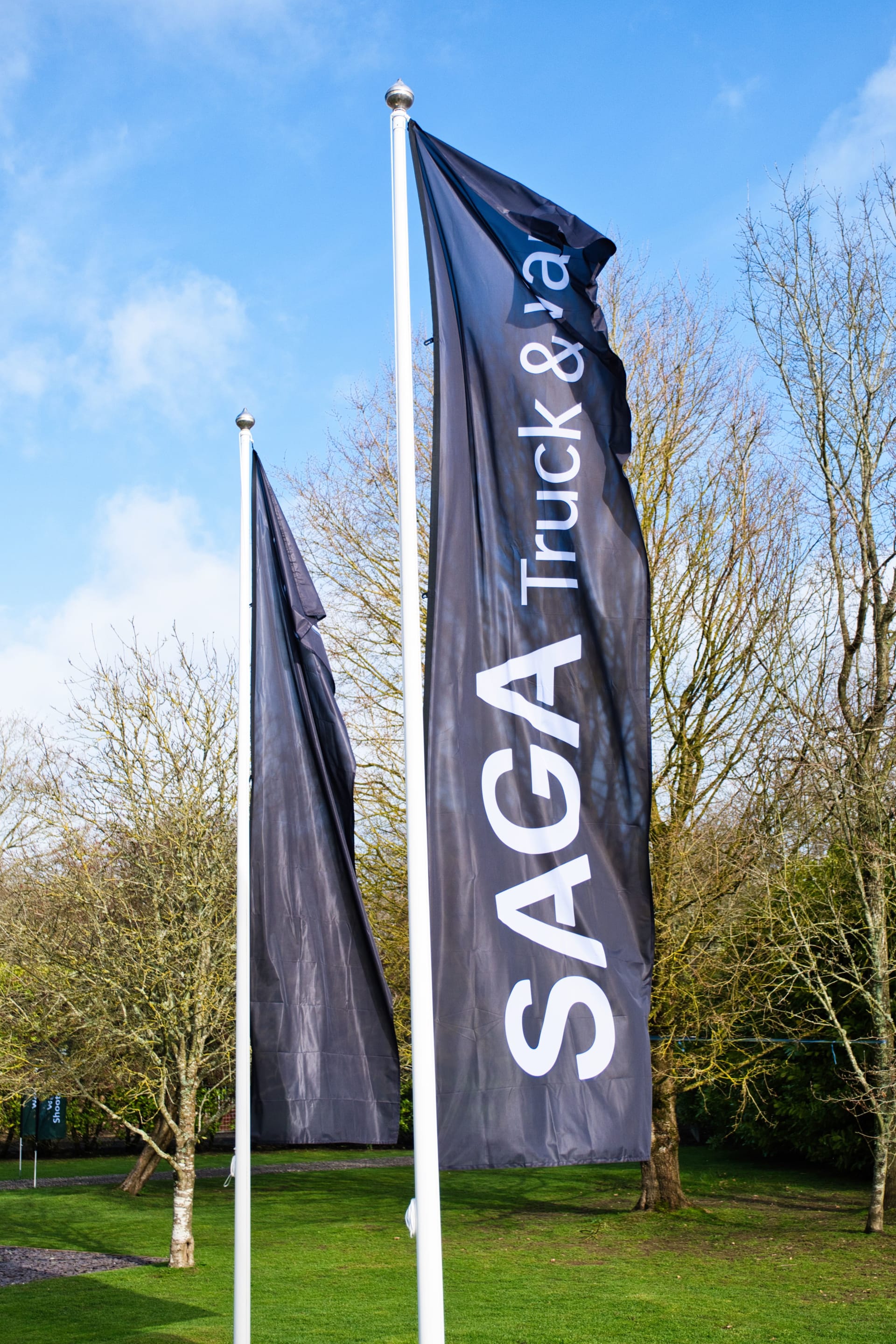 Drapeaux SAGA Truck & Van Mercedes-Benz au Royaume-Uni