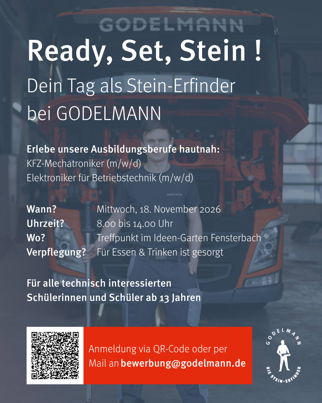 Flyer für Stein Erfinder Tag Metall im Griff