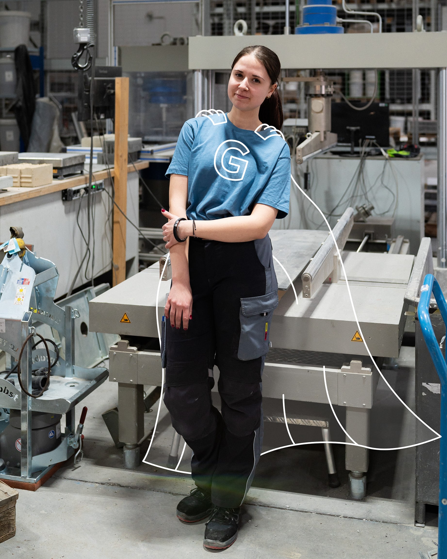 Superheldin des Labors