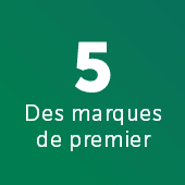 Des marques de premier plan