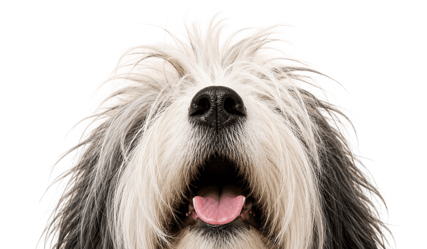 Dog nose pointing up