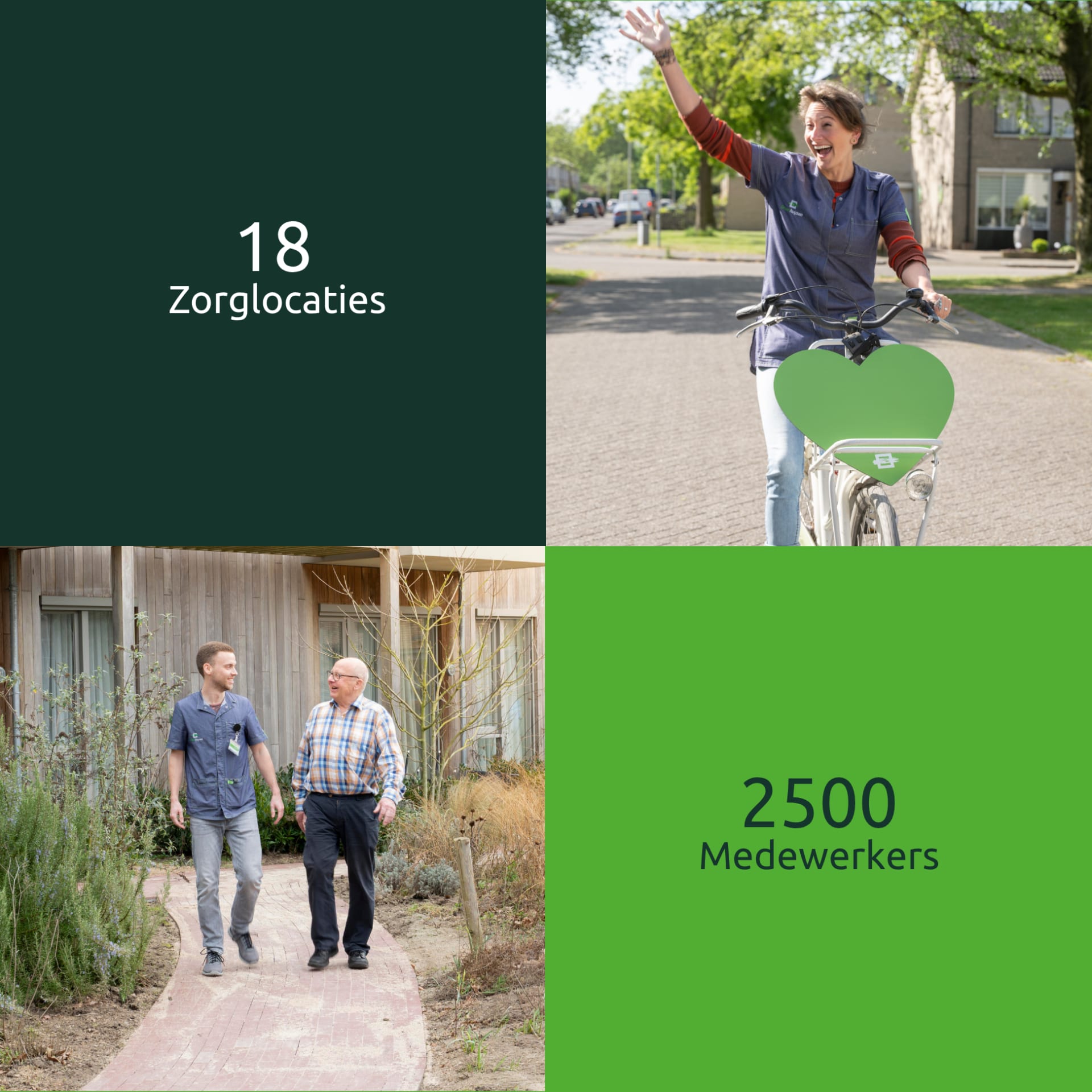 18 zorglocaties en 2500 medewerkers bij Groenhuysen, altijd een plek voor jou