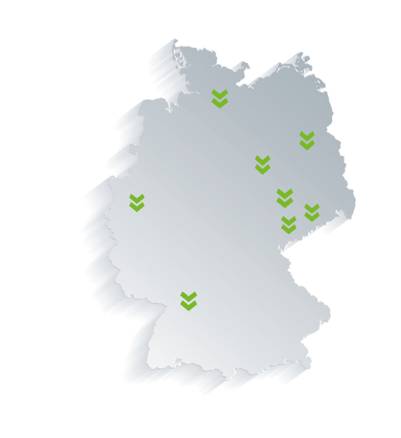 Bundesweite Standorte der ICL Gruppe