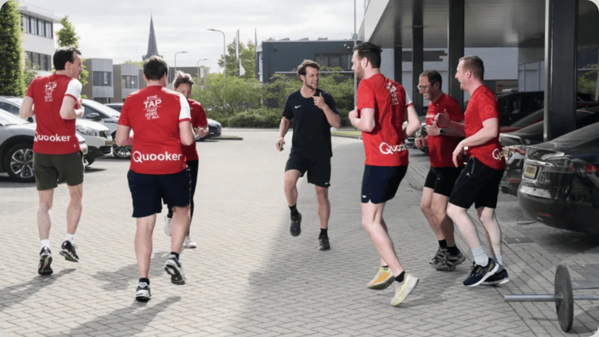 Quooker collega's sporten met elkaar