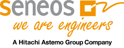 seneos GmbH - A Hitachi Group Company logo